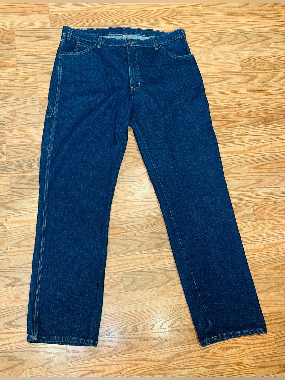 Vtg Dickies Carpenter Jeans 41W x 36L Men Denim Baggy Relaxed Fit Straight 44519